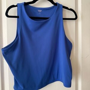 Express Women’s Blue Scoop Neck Sleeveless Tank